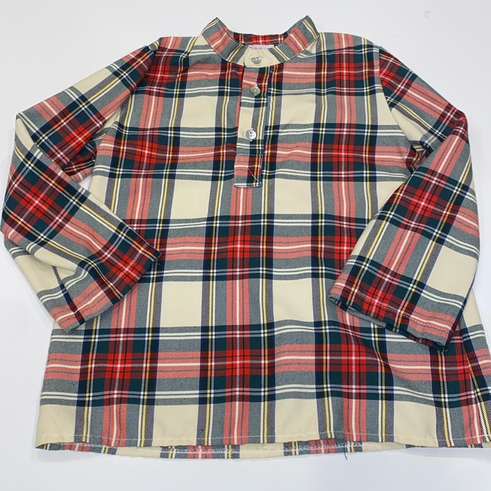 Pukatuka Christmas Plaid Dress Shirt. BOYS Size 8. Worn once.